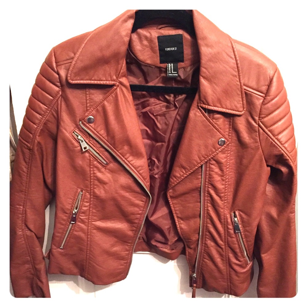 Faux leather jacket, forever 21. Size medium.